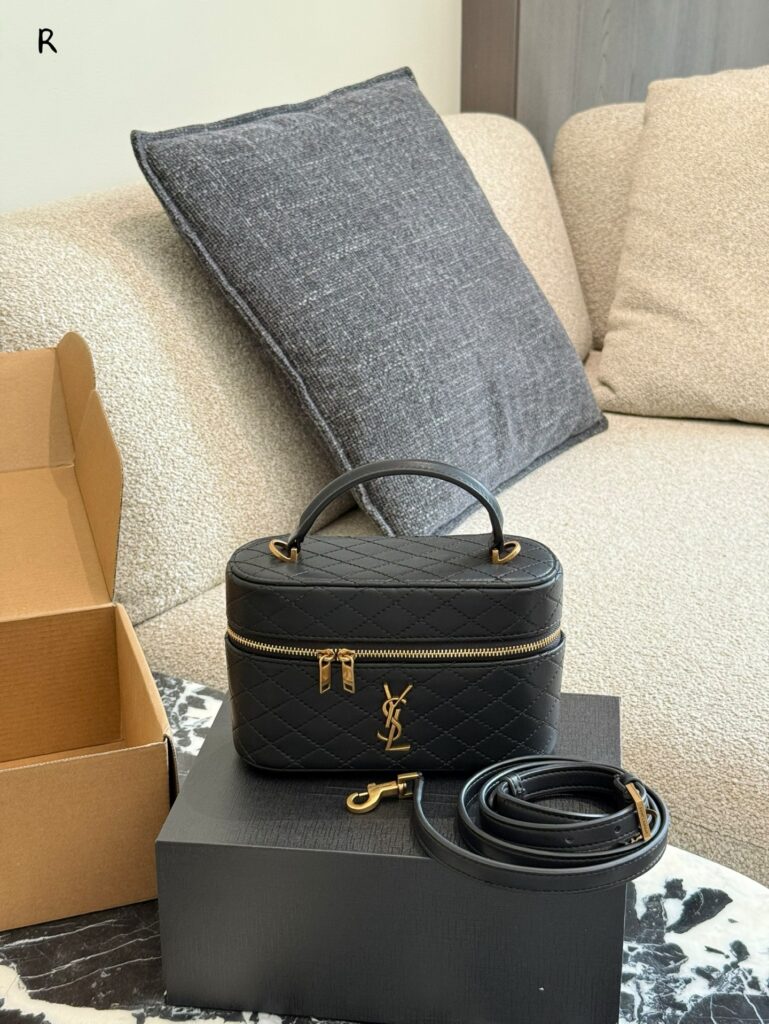 Saint Laurent Nice Lambskin Leather Crossbody Bag 18 cm editorial product context 1