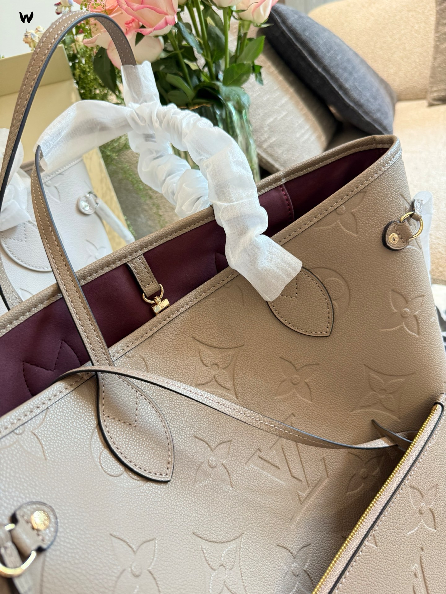 Louis Vuitton p200 Neverfull 2007 Monogram Damier Handbag