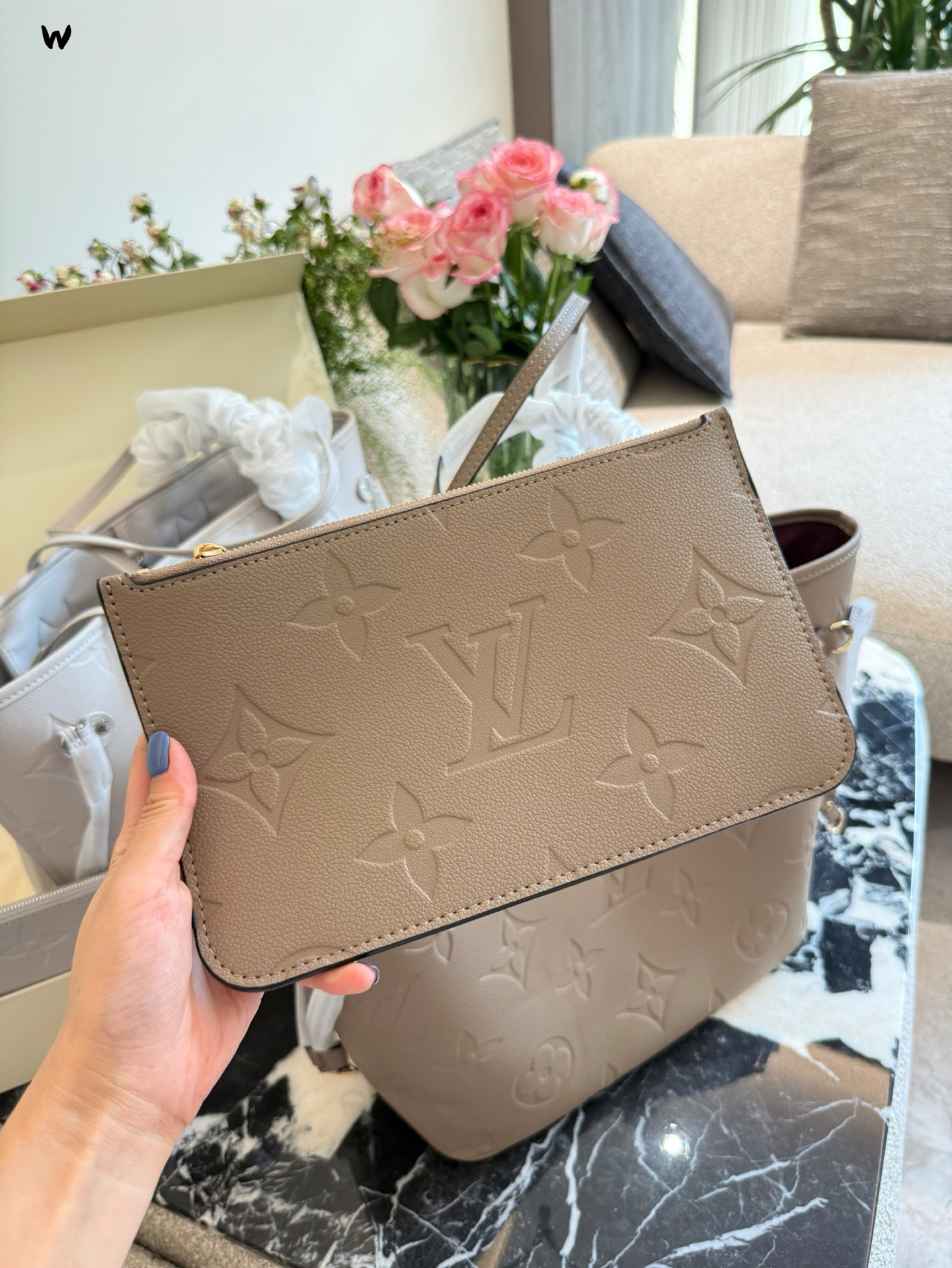 Louis Vuitton p200 Neverfull 2007 Monogram Damier Handbag