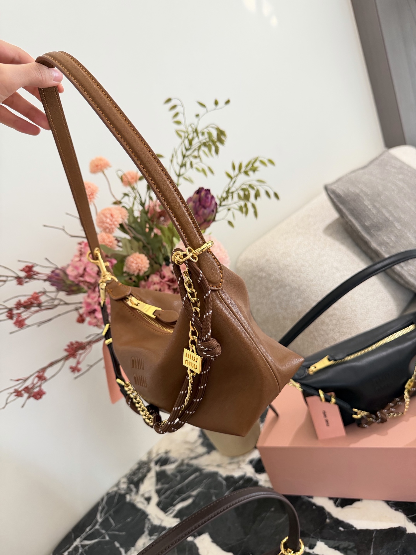 Miu Miu p175 Nappa Logo OK OR Bag