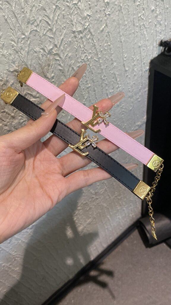 Designer S491 Leather Bracelet editorial product context 1