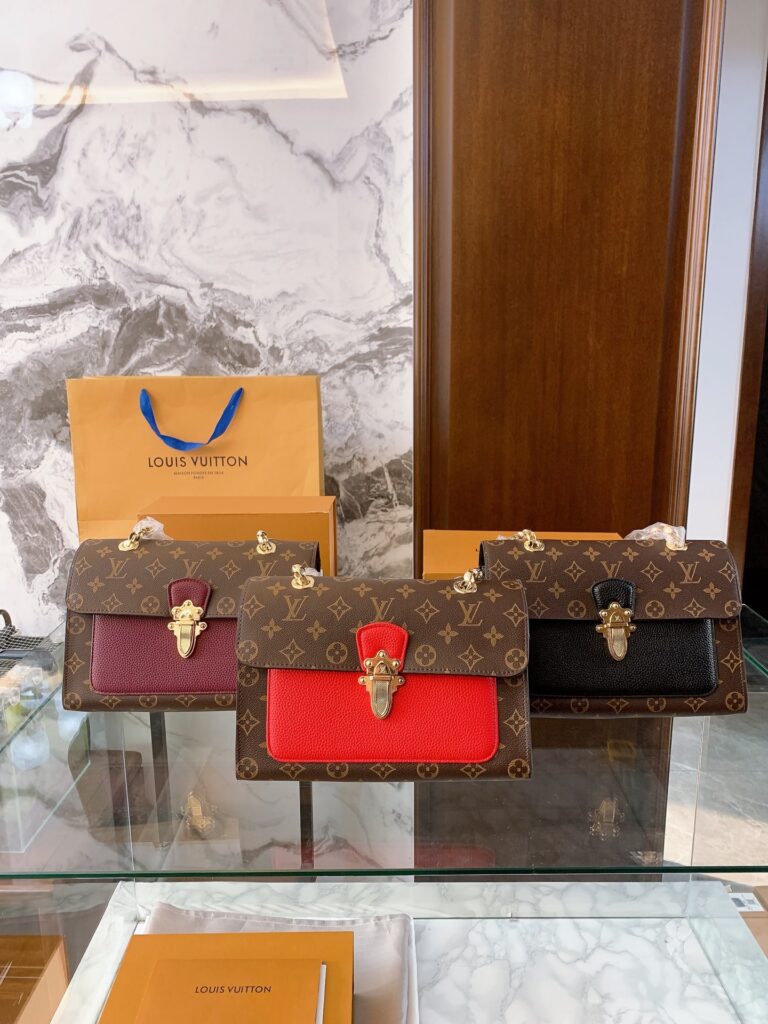 Louis Vuitton Monogram Victoire Calfskin Leather Bag editorial product context 1