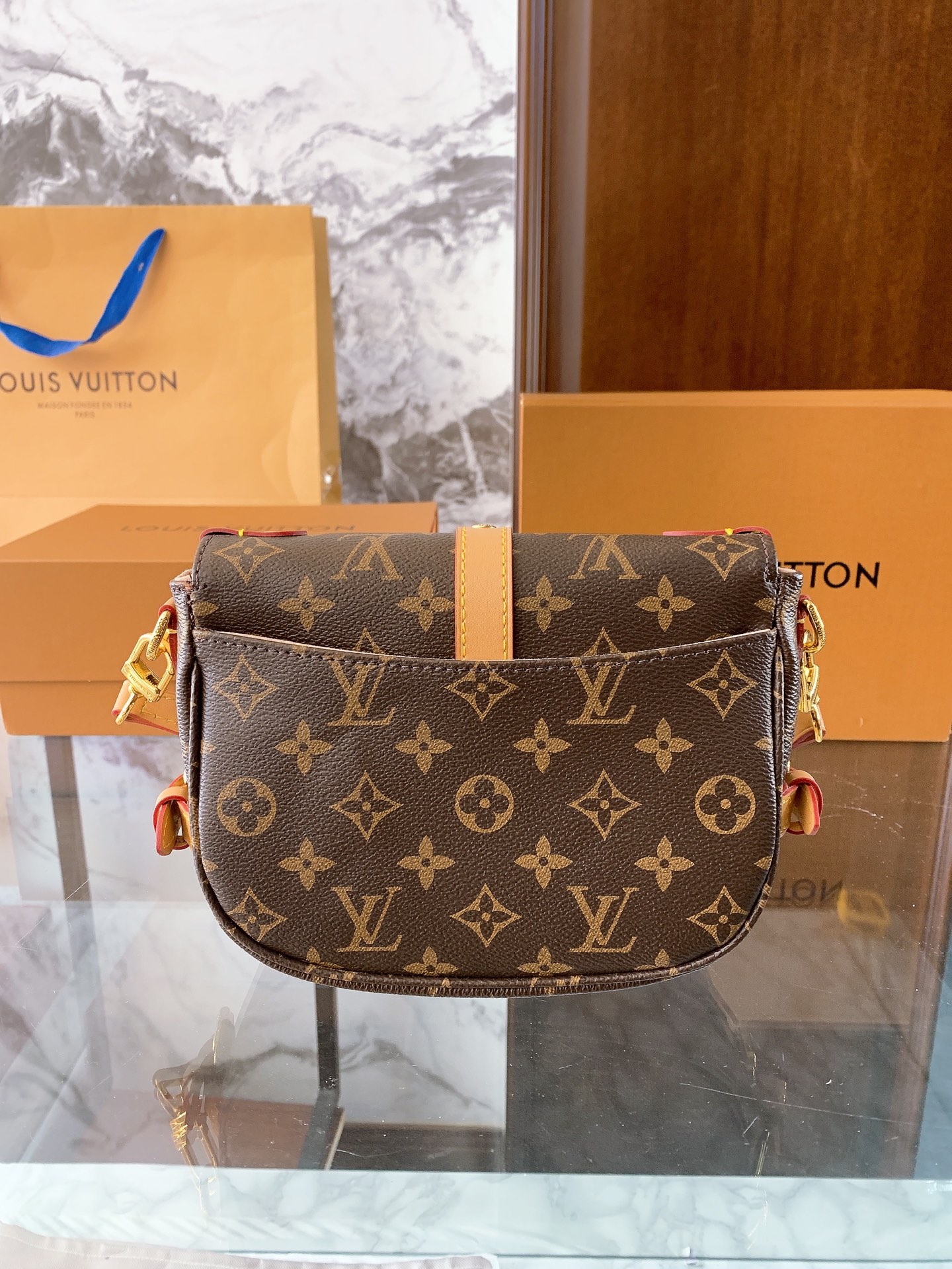 Louis Vuitton p120 20 15 Saumur BB Mini Crossbody Bag