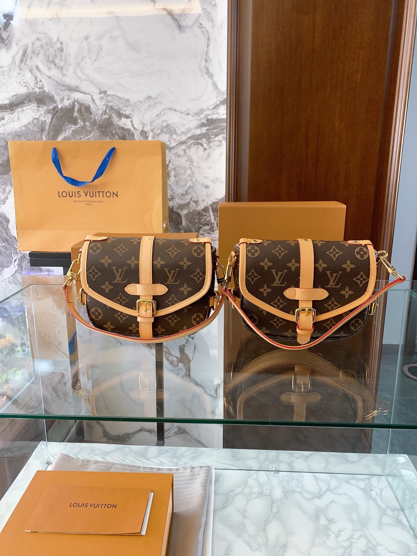 Louis Vuitton p120 20 15 Saumur BB Mini Crossbody Bag