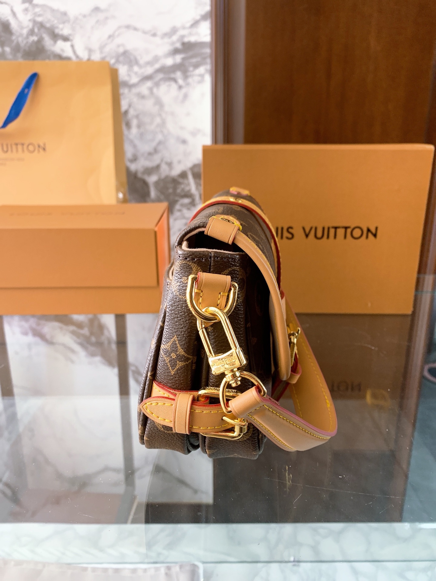 Louis Vuitton p120 20 15 Saumur BB Mini Crossbody Bag