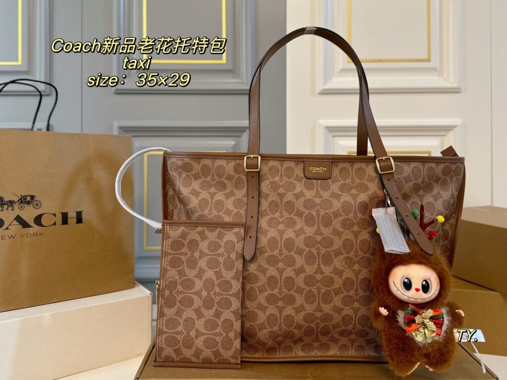 Coach Taxi Tote Bag 35 x 29 cm editorial product context 1