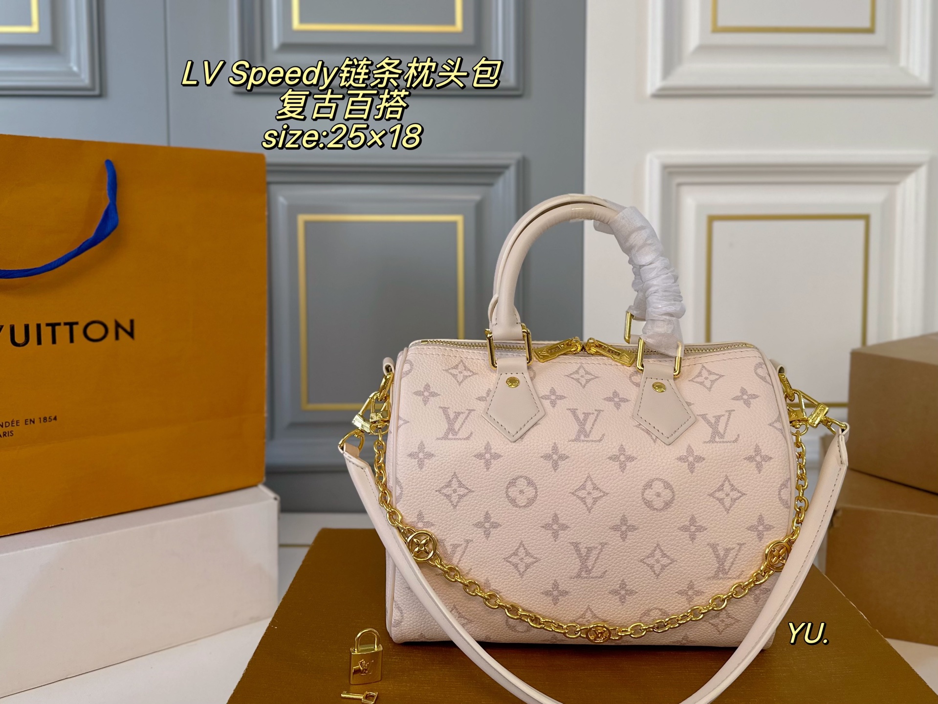 Louis Vuitton P145 size 25 18 speedy bandoulelere Bag