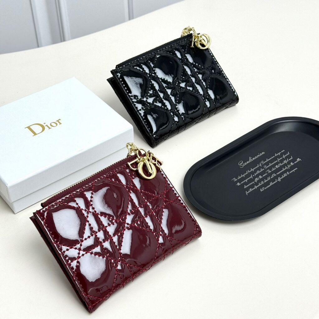 Dior 11 Black Leather Wallet editorial product context 1