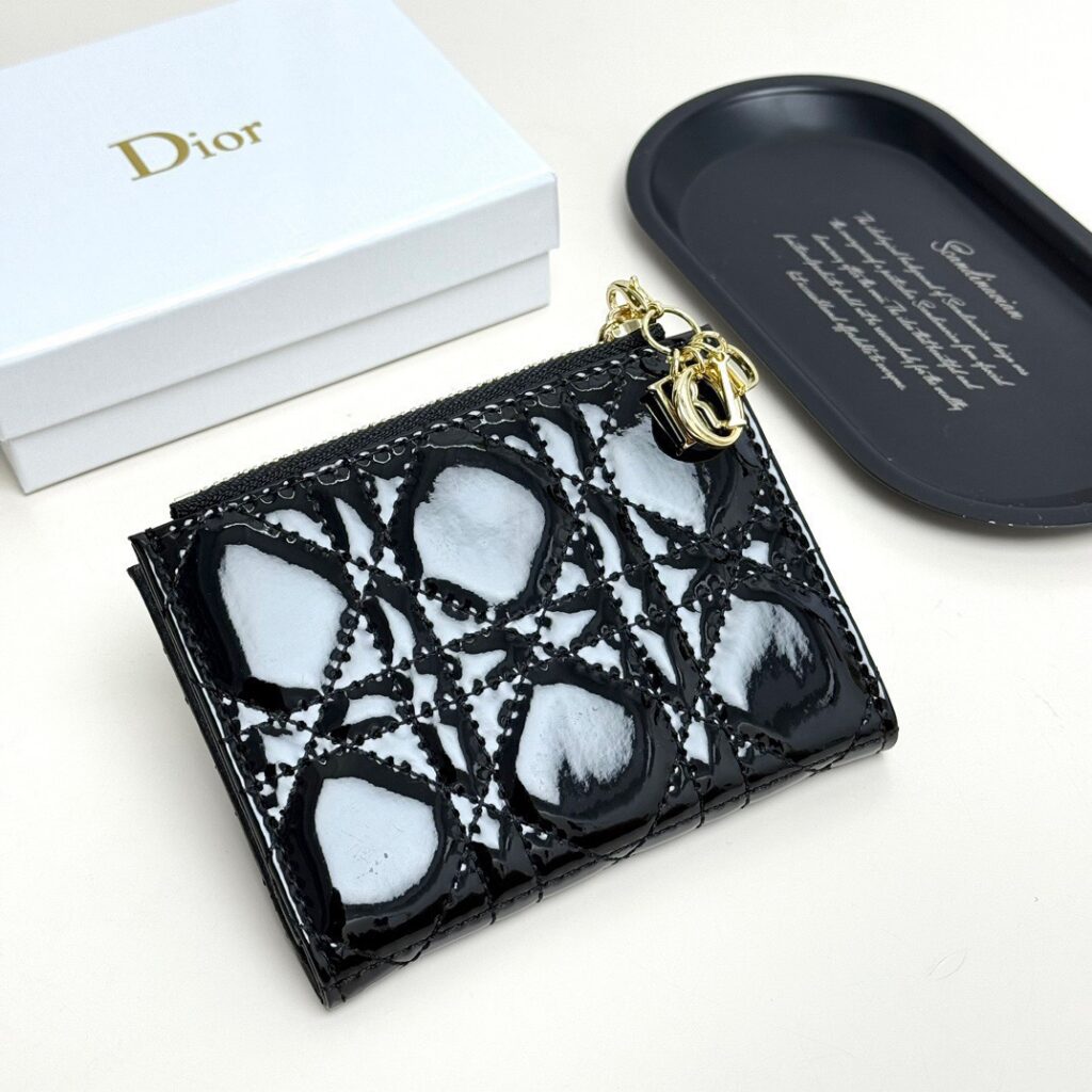 Dior 11 Black Leather Wallet editorial product context 2