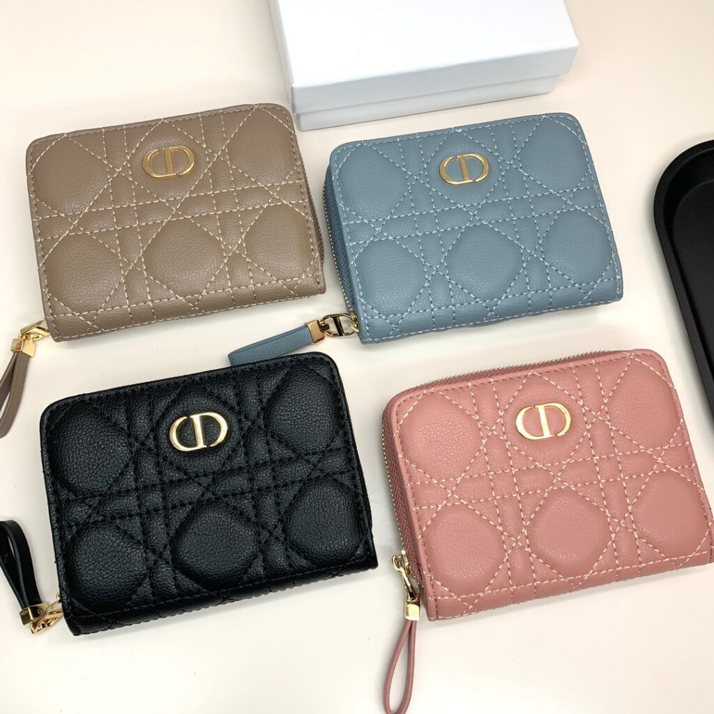 Dior 12 Black Leather Wallet editorial product context 1