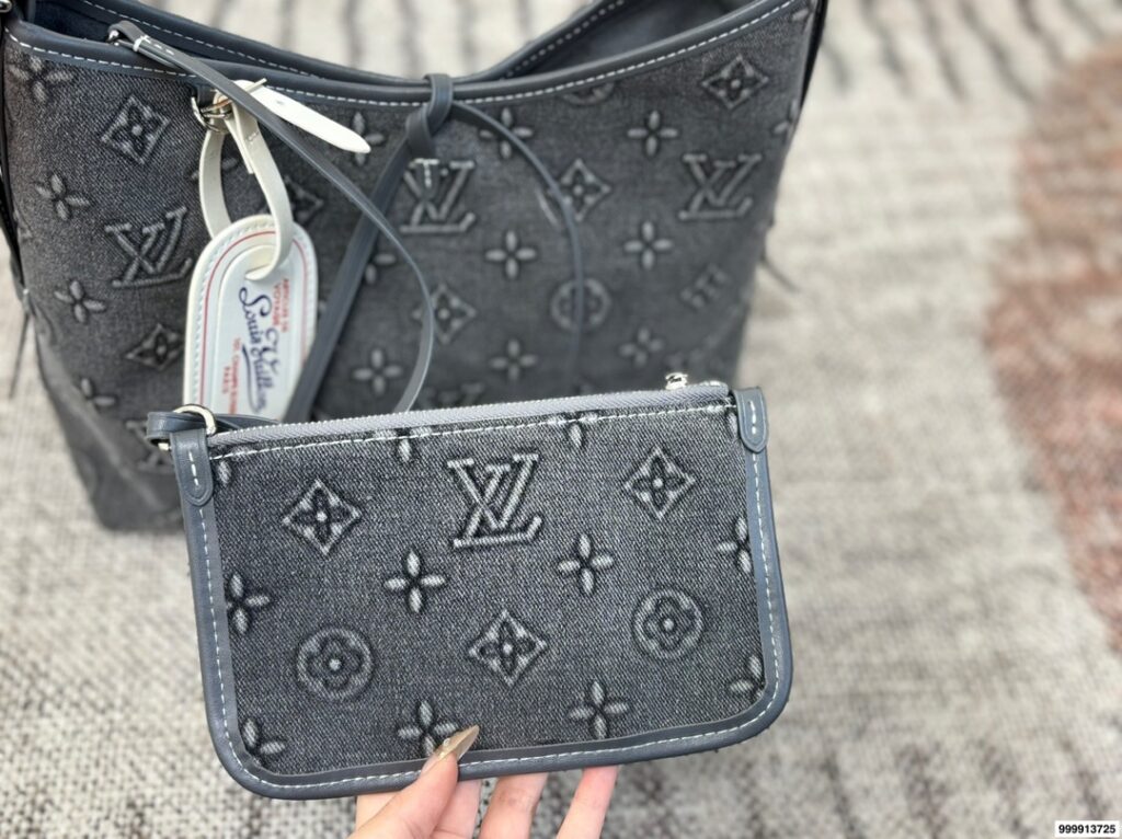 Louis Vuitton Carryall Neverfull Graceful Denim Crossbody Bag editorial product context 3