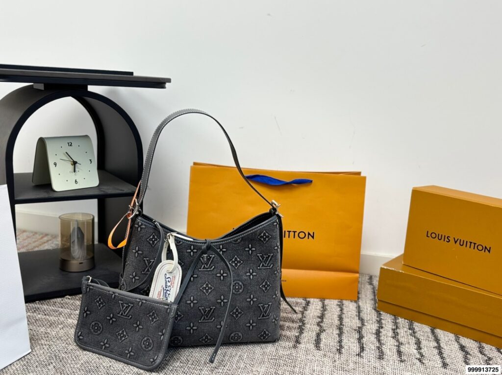 Louis Vuitton Carryall Neverfull Graceful Denim Crossbody Bag editorial product context 1