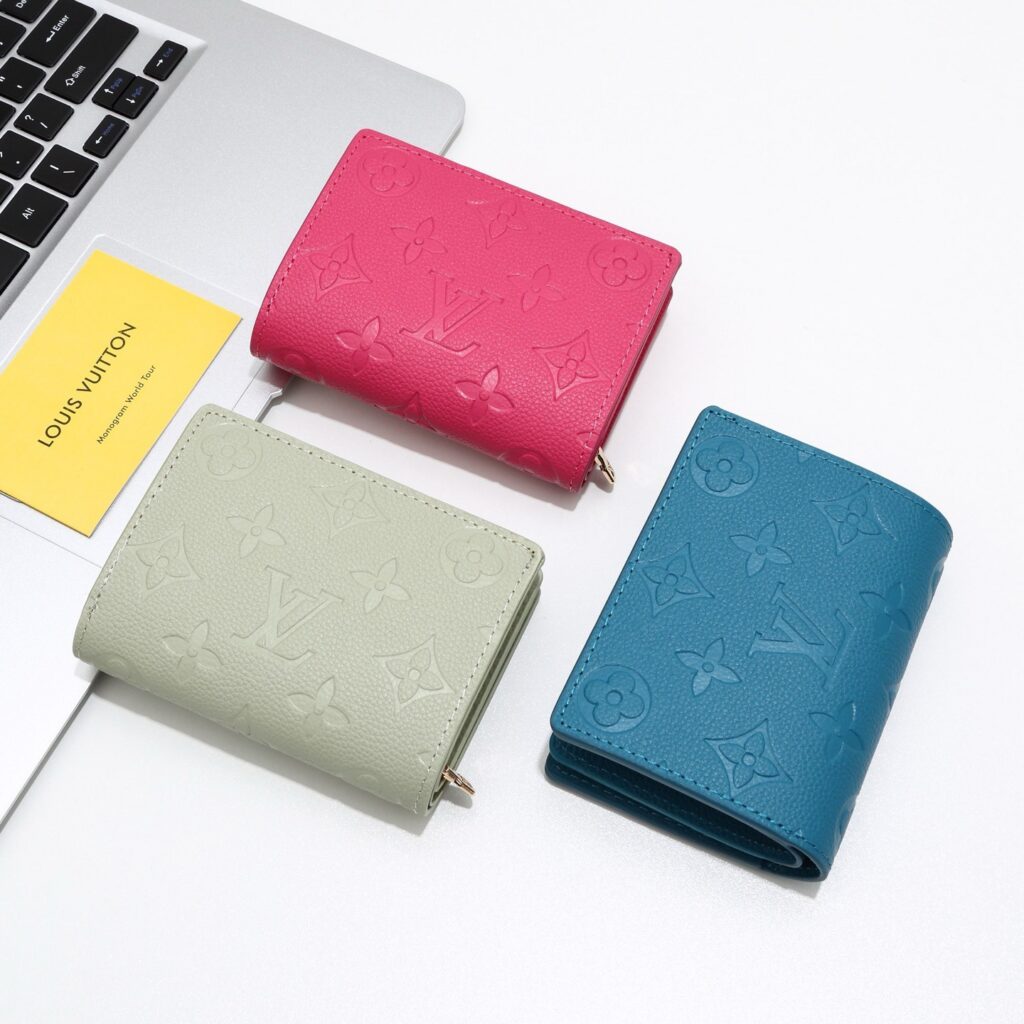 Designer Cl Monogram 11 Red Wallet editorial product context 2