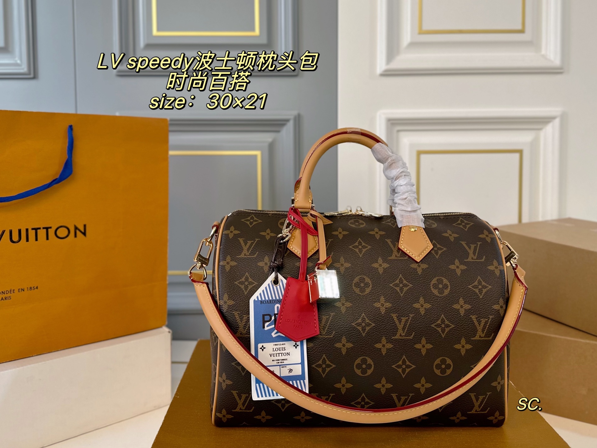 Louis Vuitton P200 30 21 speedy Bag 30 x 21