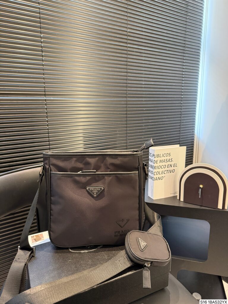Prada 24 Ba532 Black Nylon Bag editorial product context 3
