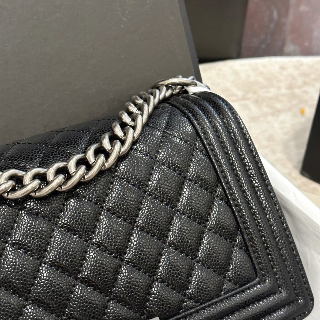 Chanel Leboy Ss Cf Le Boy Leather Bag 25 cm editorial product context 3