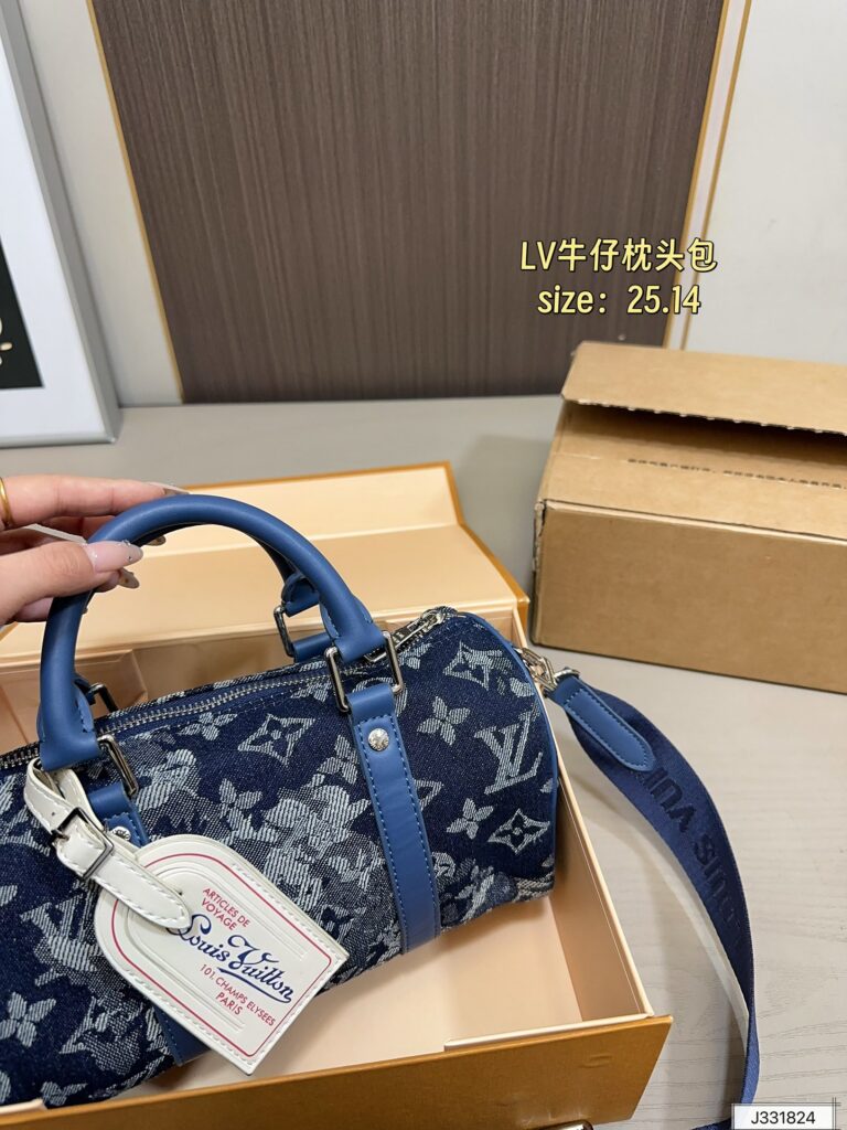 Louis Vuitton Blue Denim Bag editorial product context 3
