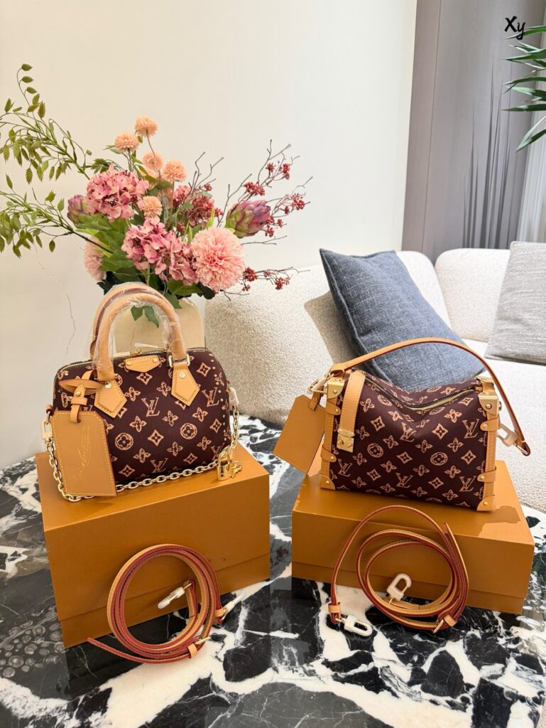 Louis Vuitton Side Trunk Calfskin Leather Crossbody Bag 23 x 16 cm editorial product context 1