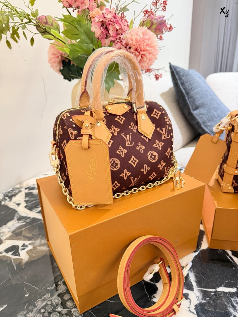 Louis Vuitton Side Trunk Calfskin Leather Crossbody Bag 23 x 16 cm editorial product context 3
