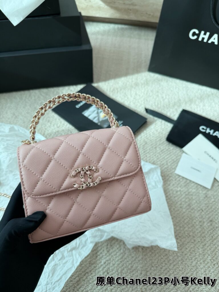 Chanel Kelly Black Leather Crossbody Bag editorial product context 3
