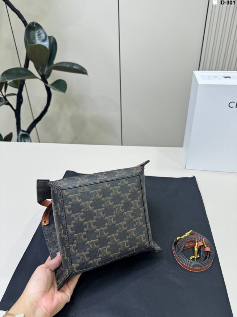 Celine Cubo Small Handbag 18 x 21 cm editorial product context 3
