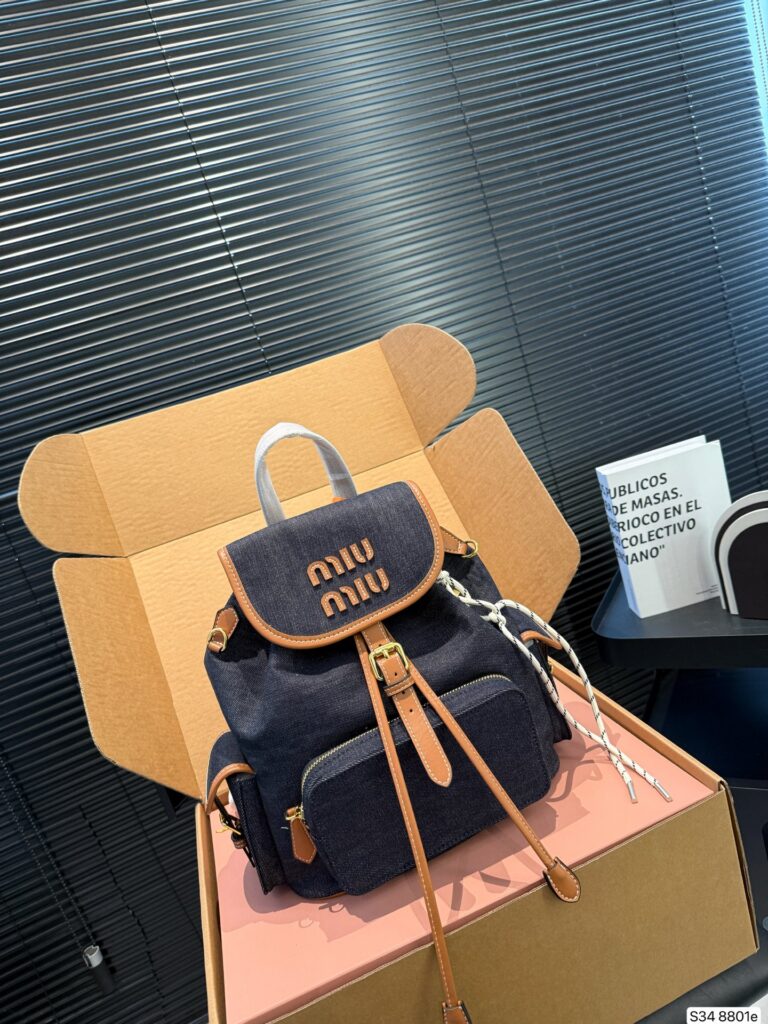Miu Miu P205 25 30 8801 Backpack editorial product context 2