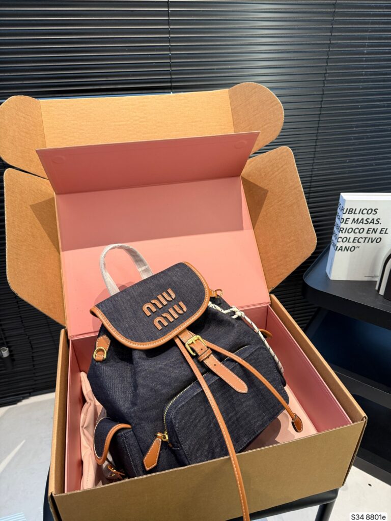 Miu Miu P205 25 30 8801 Backpack editorial product context 1