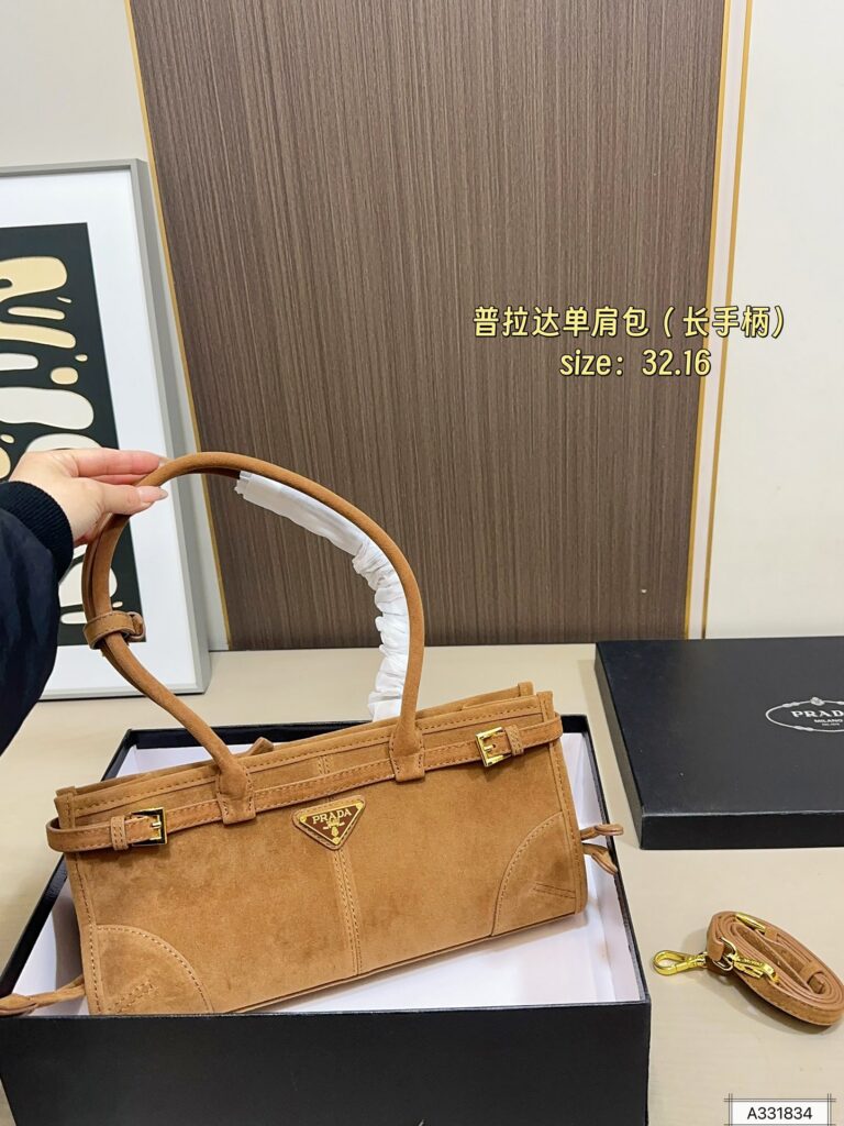 Prada Soft Lu Shoulder Bag editorial product context 2