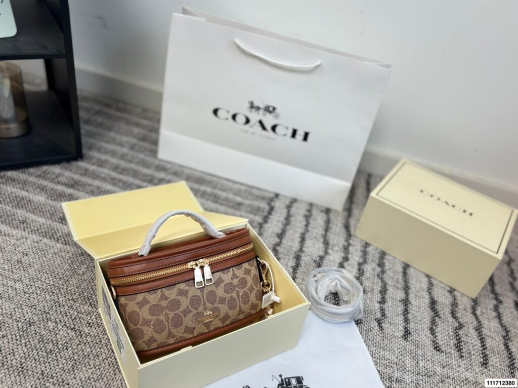 Coach Red Wallet editorial product context 2