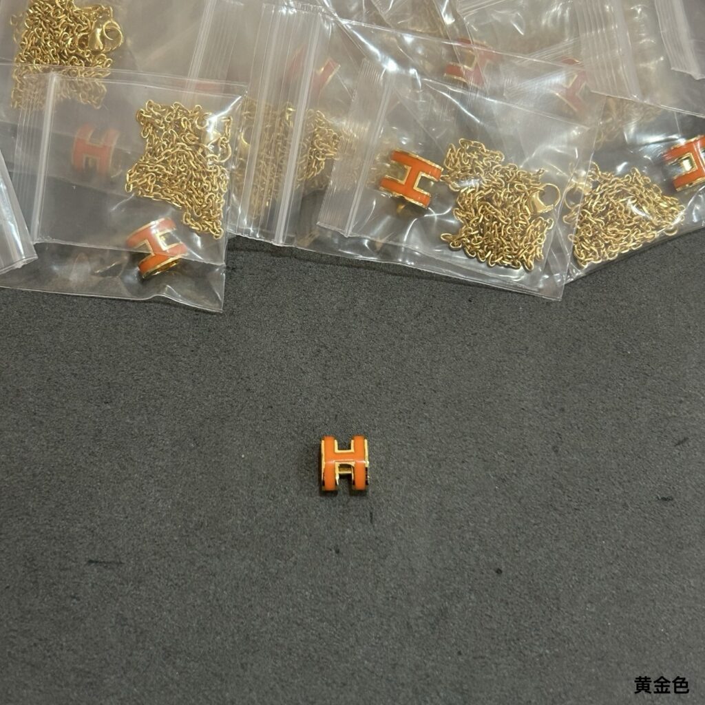 Hermes Metal Gold Necklace editorial product context 1