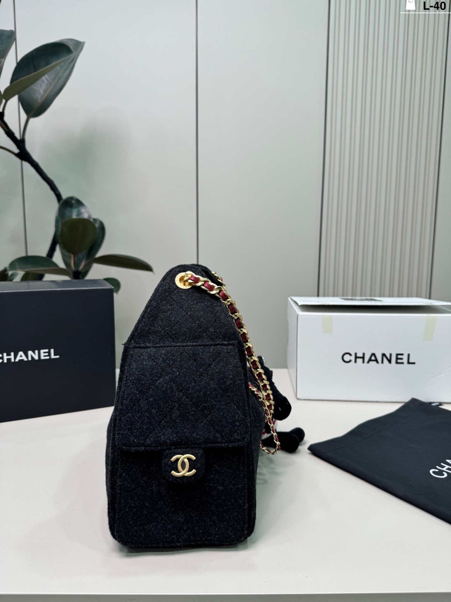 Chanel p235 L-40 26 20 hobo logo Bucket Bag
