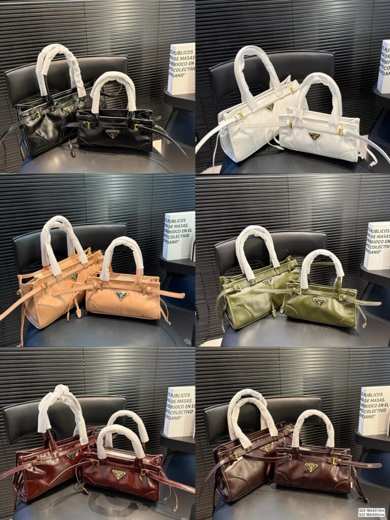 Prada Soft Lu Small Crossbody Bag editorial product context 1