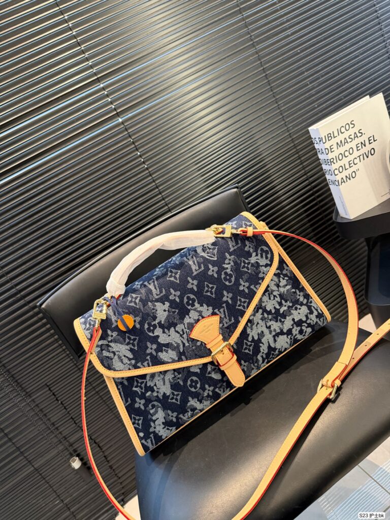 Louis Vuitton Red Denim Bag editorial product context 1