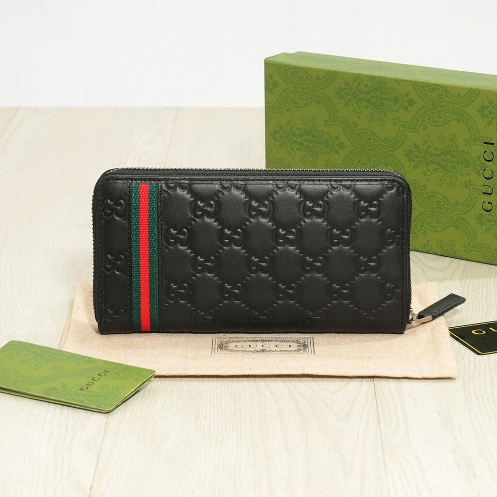 Designer Black Leather Bag 20 x 10 cm editorial product context 2