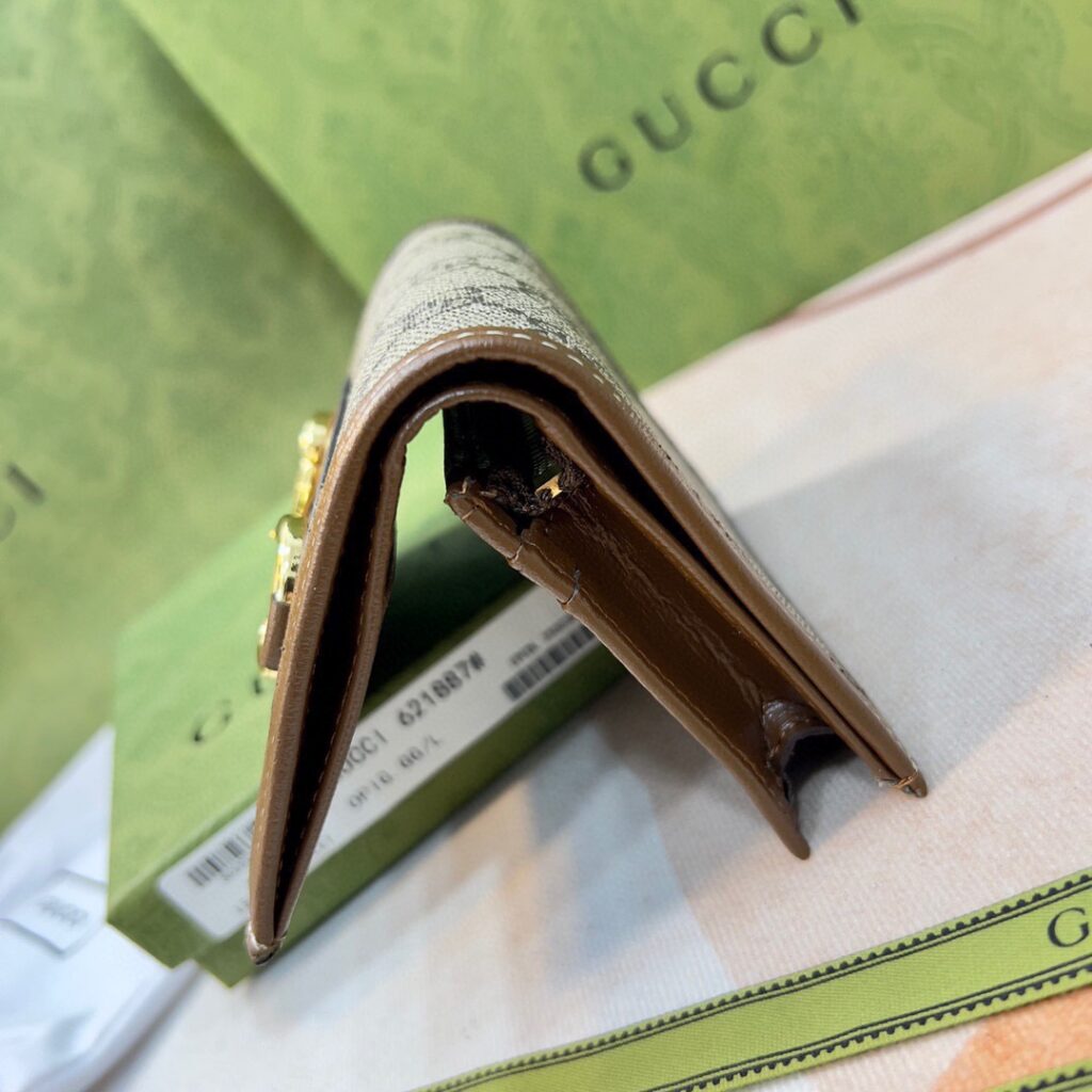 Gucci Guccl 11 Gg Supreme Black Canvas Card Holder 5 x 3 cm editorial product context 2