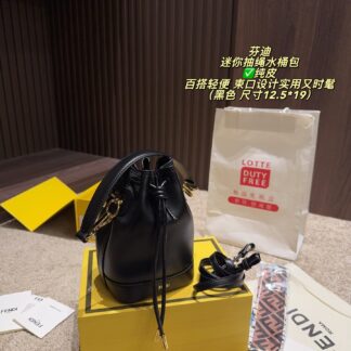 Fendi P155 12 19 OK Peekaboo Mini Bucket Bag