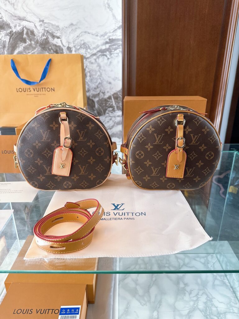 Louis Vuitton Boite Chapeau Leather Crossbody Bag editorial product context 1