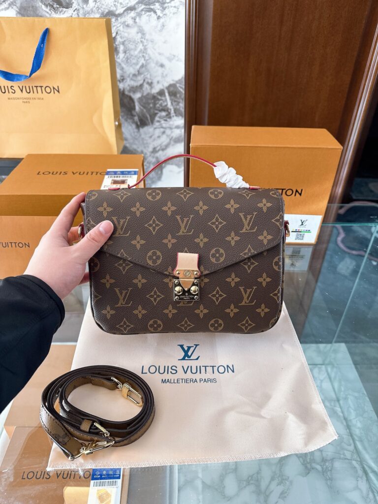 Louis Vuitton Pochette Metis Canvas Handbag editorial product context 3