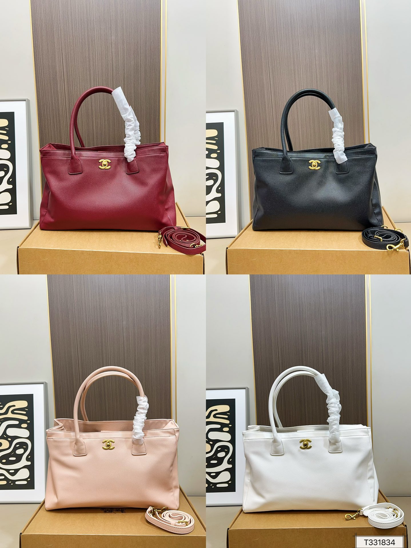 Chanel 135 36 23 Cerf Tote Bag