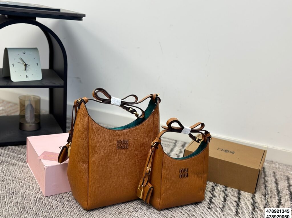 Miu Miu Green Leather Crossbody Bag editorial product context 2