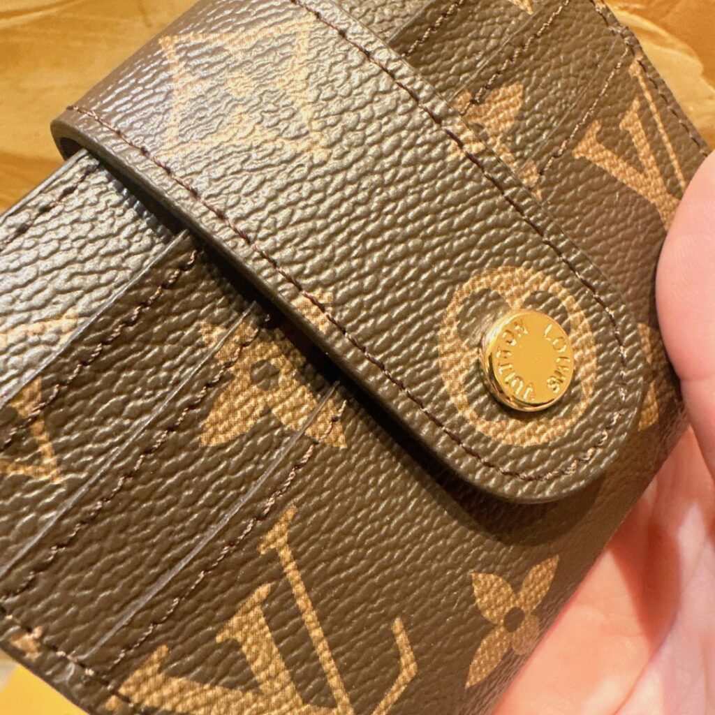 Louis Vuitton 12 Brown Card Holder 9 x 9 cm editorial product context 3