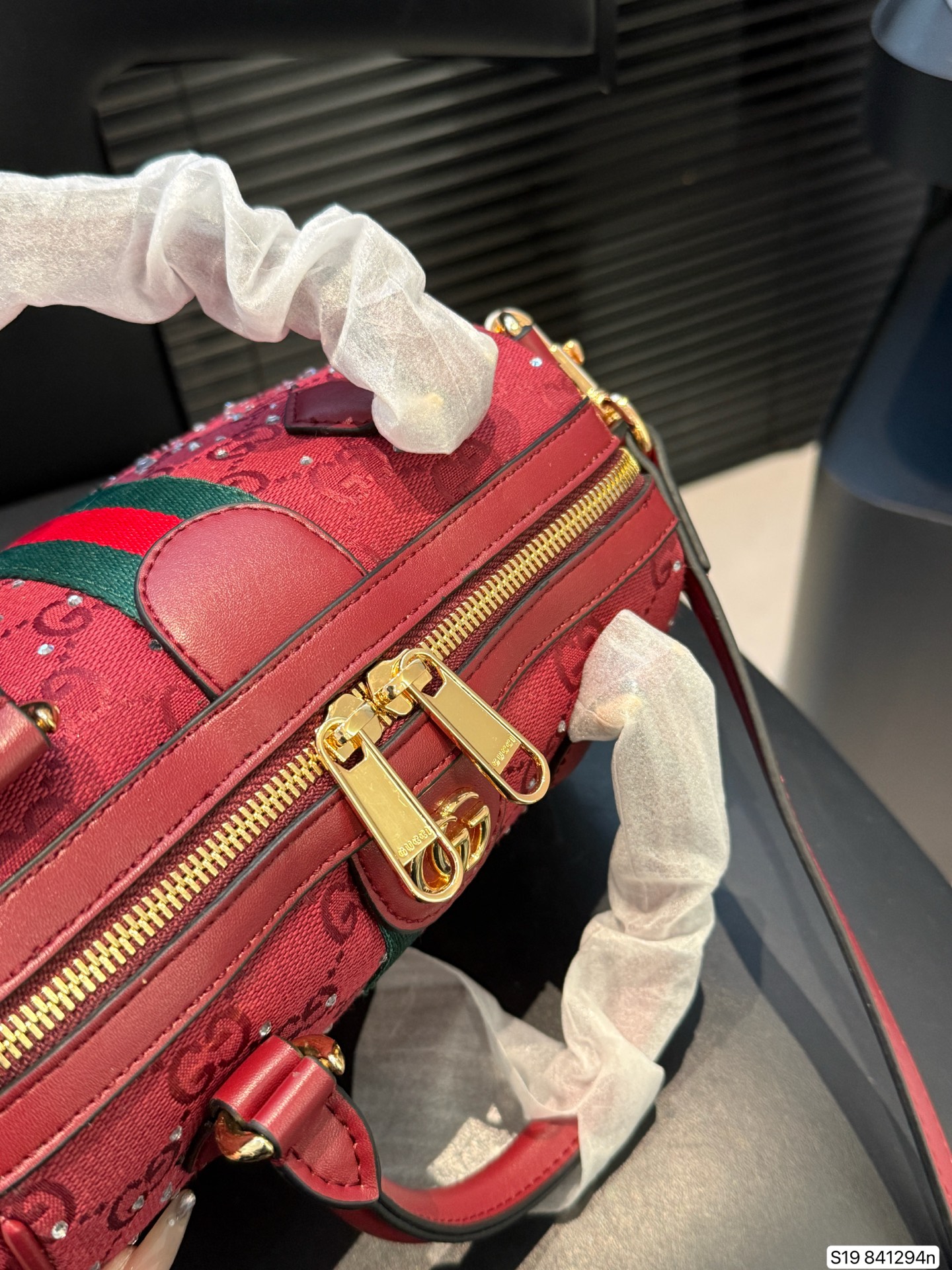 Gucci P130 21 14 Pattern Stripe Bag