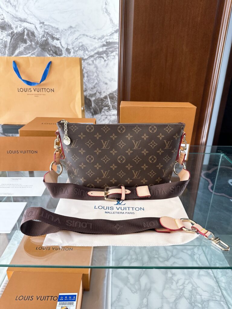 Louis Vuitton Red Leather Clutch editorial product context 3
