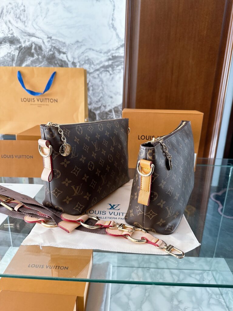 Louis Vuitton Red Leather Clutch editorial product context 2