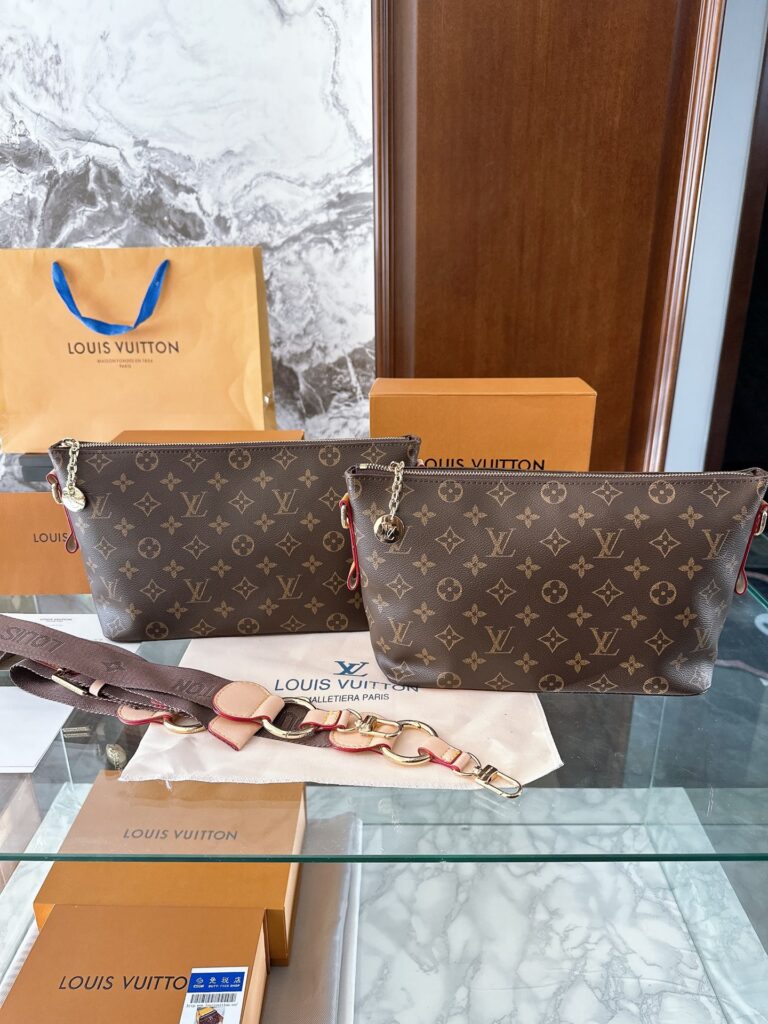 Louis Vuitton Red Leather Clutch editorial product context 1