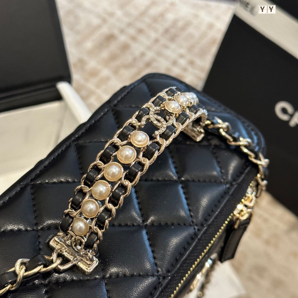 Chanel Black Leather Crossbody Bag editorial product context 3