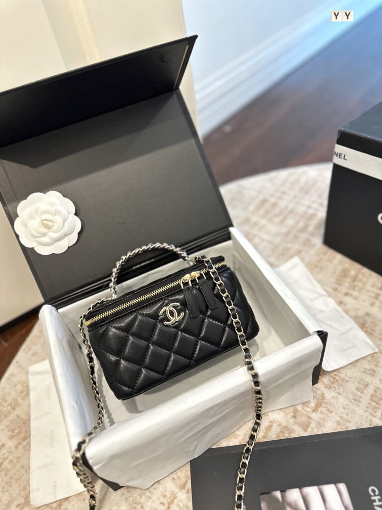 Chanel Black Leather Crossbody Bag editorial product context 1
