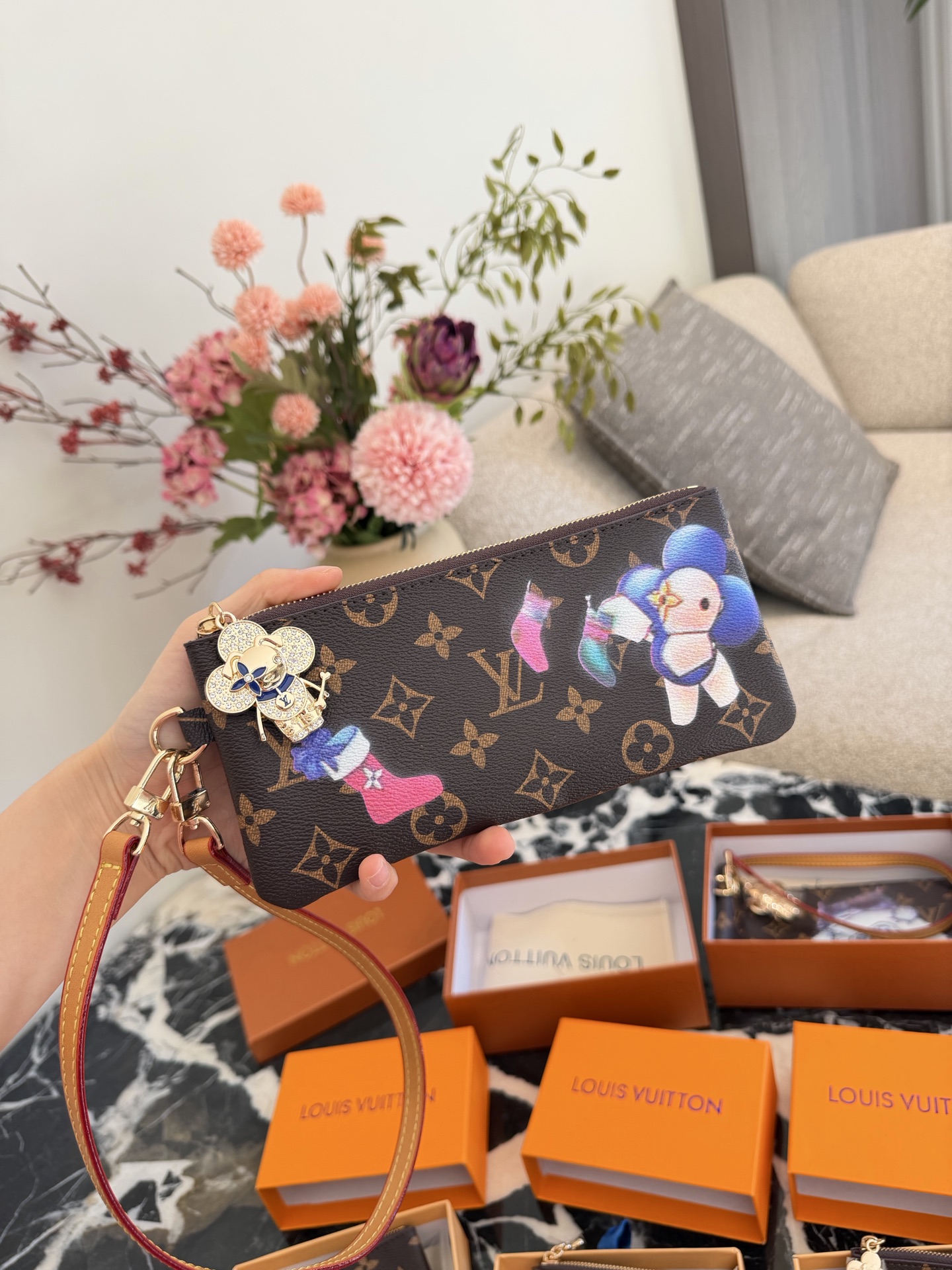 Louis Vuitton Leather Shoulder Bag