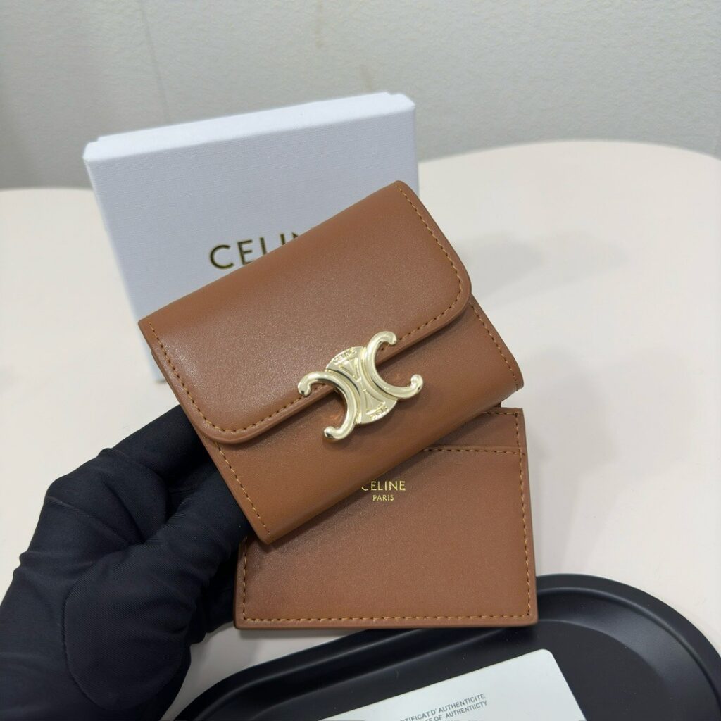 Celine Triomphe Wallet editorial product context 2