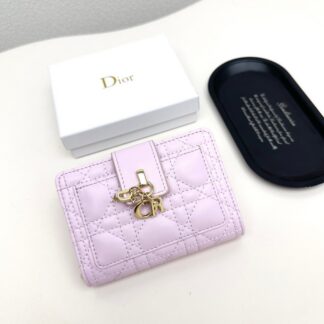 Dior Lady Black Lambskin 13 Card Holder 13.5 x 9.5